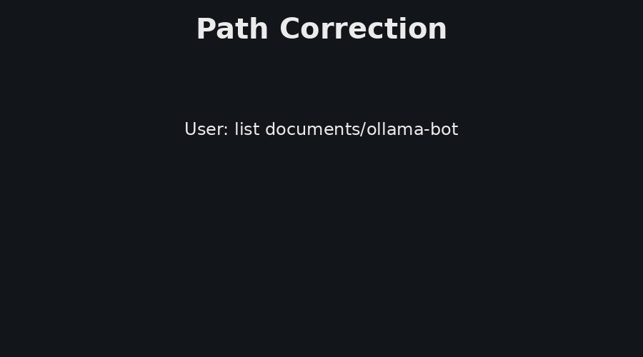 Path correction interaction with the AI lab manager